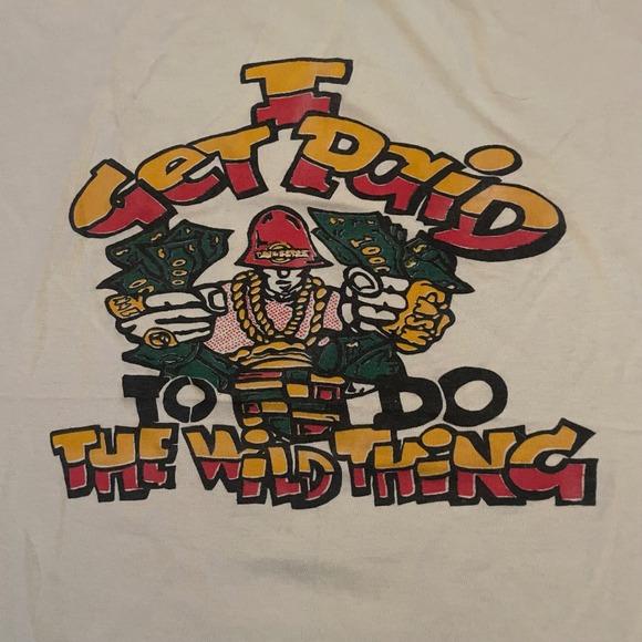 Vintage 90's Rap  XL Graphic T Shirt Single Stitch Slogan Tee‎  OS - Picture 2 of 10